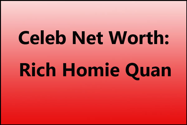 Rich Homie Quan net worth